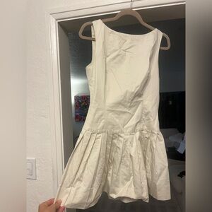 Ivory pleated dress. SAME LA brand, size small